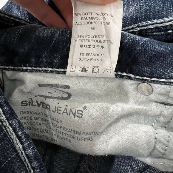 SILVER JEANS Women's Suki Capri Denim Blue‎ Jeans Size 27 - Picture 6 of 6